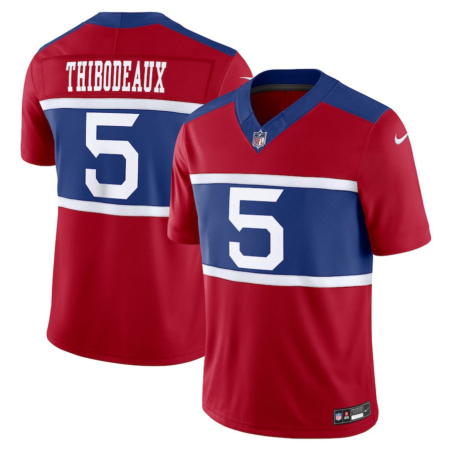 Men New York Giants #5 Kayvon Thibodeaux Nike Century Red Alternate Vapor F.U.S.E. Limited NFL Jersey